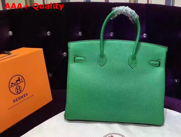 Hermes Birkin 35 Green Togo Leather Gold Hardware Replica