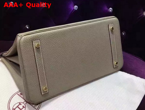 Hermes Birkin 35 Grey Togo Leather Gold Hardware Replica