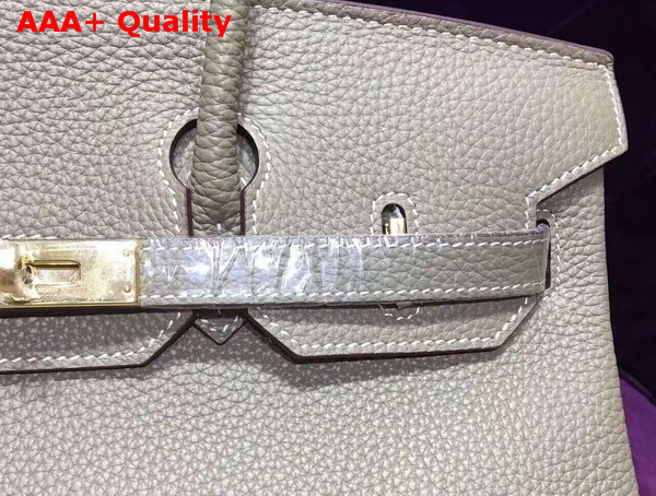 Hermes Birkin 35 Grey Togo Leather Gold Hardware Replica