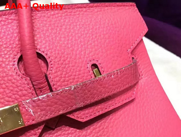 Hermes Birkin 35 Hot Pink Togo Leather Gold Hardware Replica