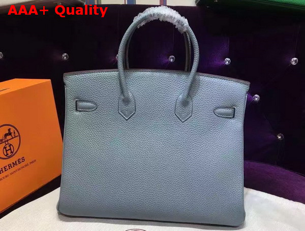 Hermes Birkin 35 Light Blue Togo Leather Gold Hardware Replica