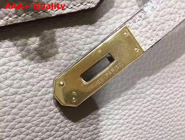 Hermes Birkin 35 Light Grey Togo Leather Gold Hardware Replica