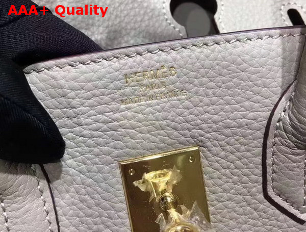 Hermes Birkin 35 Light Grey Togo Leather Gold Hardware Replica