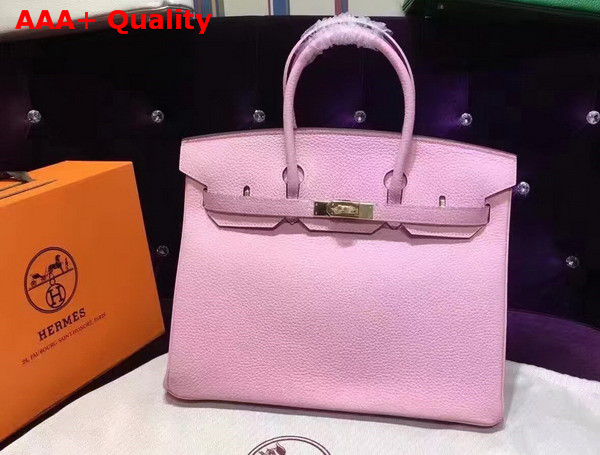 Hermes Birkin 35 Pink Togo Leather Gold Hardware Replica