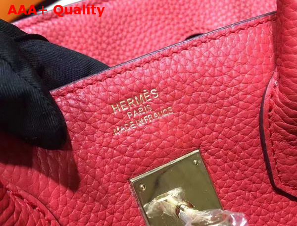 Hermes Birkin 35 Red Togo Leather Gold Hardware Replica