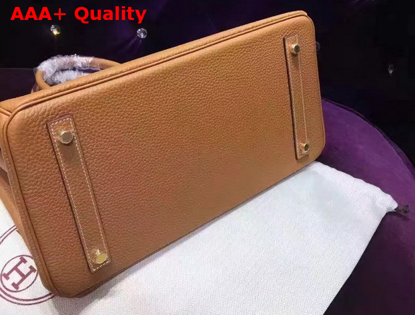 Hermes Birkin 35 Tan Togo Leather Gold Hardware Replica