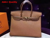 Hermes Birkin 35 Tan Togo Leather Gold Hardware Replica