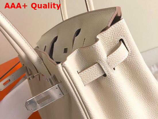Hermes Birkin 35 White Togo Calfskin Hand Stitching Replica