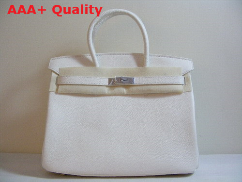 Hermes Fake Hermes Birkin 35 White Togo Leather With Silver Replica