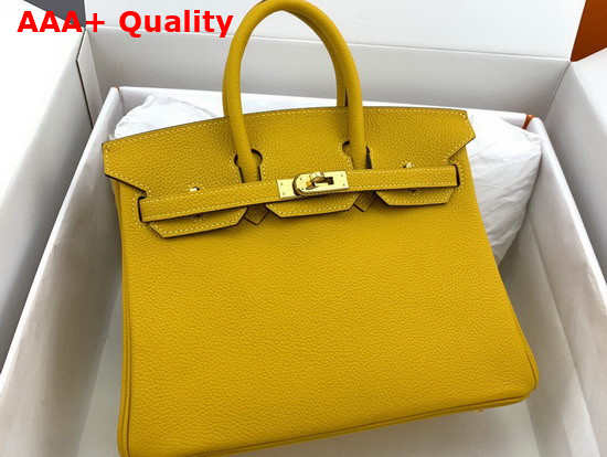 Hermes Birkin 35 Yellow Togo Calfskin Hand Stitching Replica