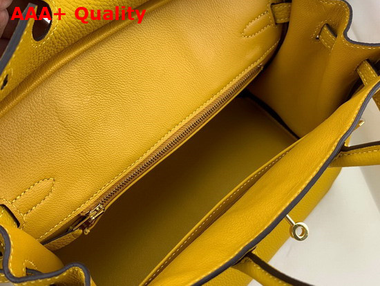Hermes Birkin 35 Yellow Togo Calfskin Hand Stitching Replica