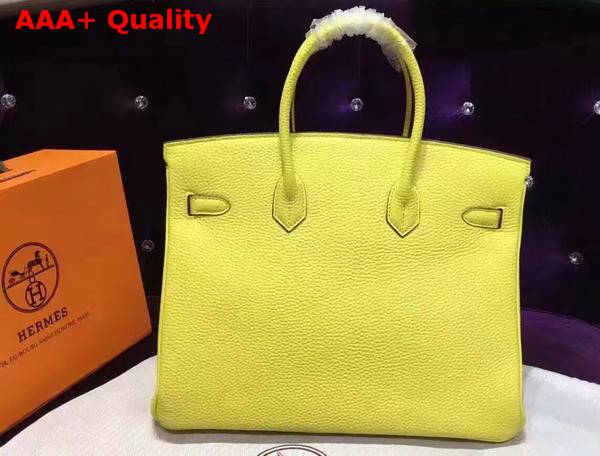 Hermes Birkin 35 Yellow Togo Leather Gold Hardware Replica