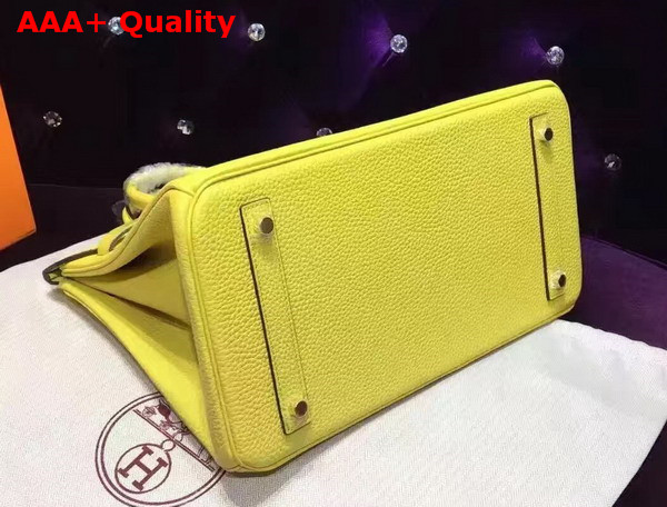 Hermes Birkin 35 Yellow Togo Leather Gold Hardware Replica