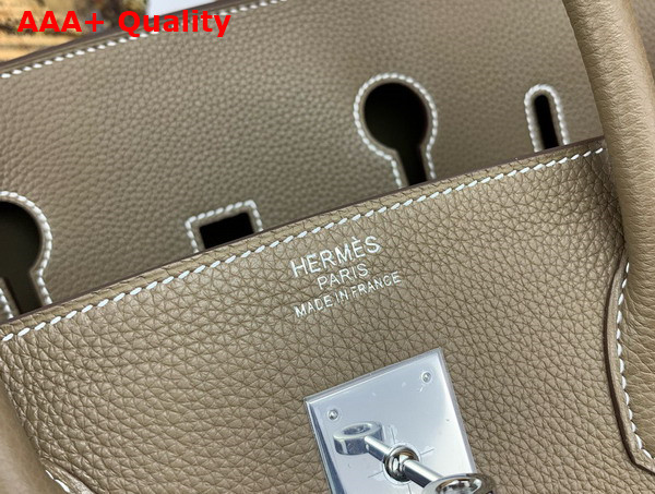 Hermes Birkin 40 Bag in Elephant Grey Togo Leather Replica