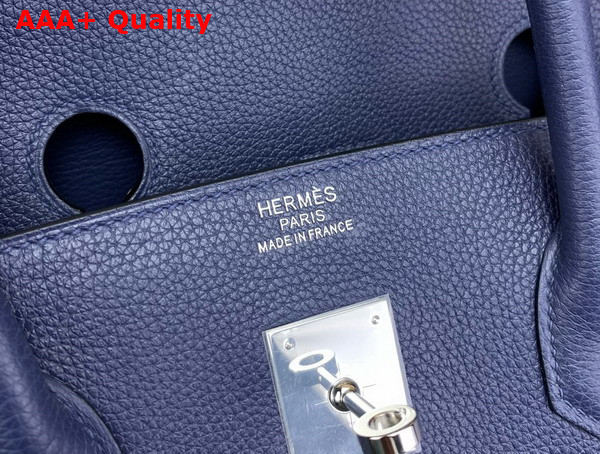 Hermes Birkin 40 in Sapphire Blue Togo Leather Replica