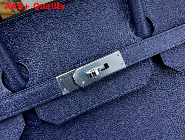 Hermes Birkin 40 in Sapphire Blue Togo Leather Replica