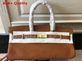 Hermes Birkin 42 in Gold Brown Togo Calfskin Replica