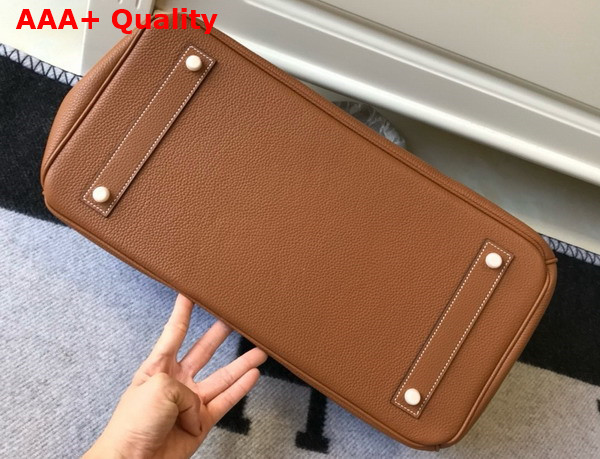 Hermes Birkin 42 in Gold Brown Togo Calfskin Replica