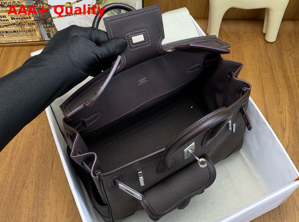 Hermes Birkin Cargo 25cm Bronze Canvas and Swift Calfskin Replica