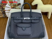 Hermes Birkin Cargo 25cm Fog Canvas and Swift Calfskin Replica