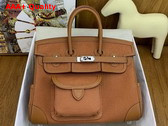 Hermes Birkin Cargo 25cm Gold Canvas and Swift Calfskin Replica