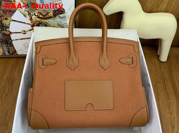 Hermes Birkin Cargo 25cm Gold Canvas and Swift Calfskin Replica