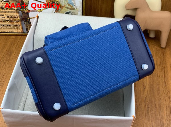 Hermes Birkin Cargo 25cm Navy Blue Canvas and Swift Calfskin Replica