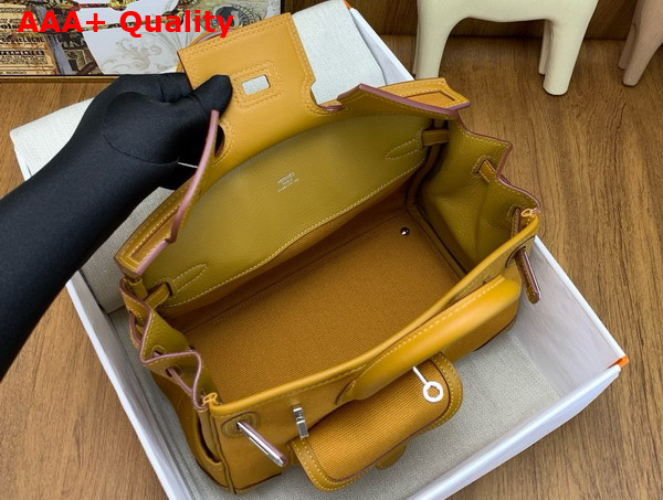 Hermes Birkin Cargo 25cm Sesame Canvas and Swift Calfskin Replica