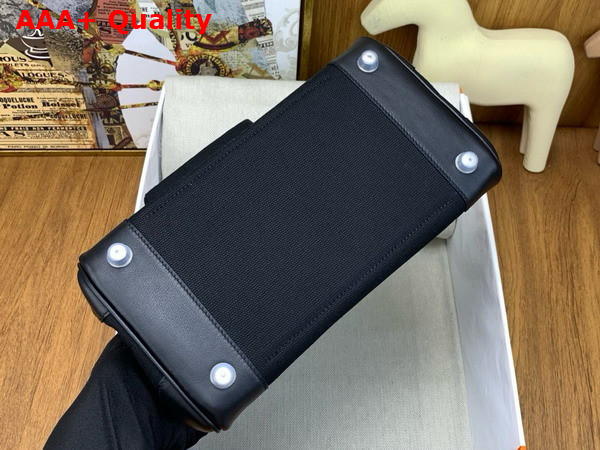 Hermes Birkin Cargo Bag 25cm Noir Canvas and Swift Calfskin Replica