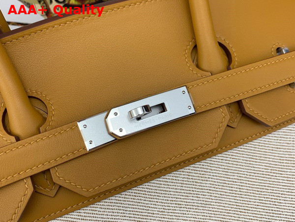 Hermes Birkin Fray Fray Bag 35 in Natural H Canvas and Swift Calfskin Replica