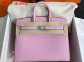 Hermes Birkin Sellier 25 Bag in Light Pink Epsom Calfskin Replica