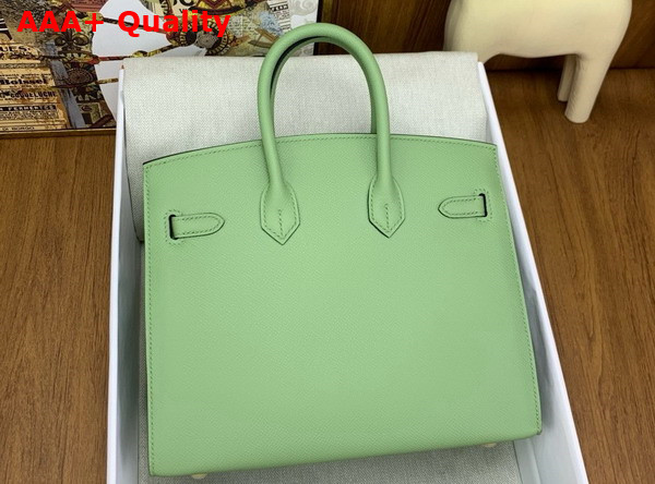 Hermes Birkin Sellier 25 in Avocado Green Epsom Calfskin Replica