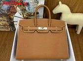 Hermes Birkin Sellier 25 in Gold Brown Epsom Calfskin Replica