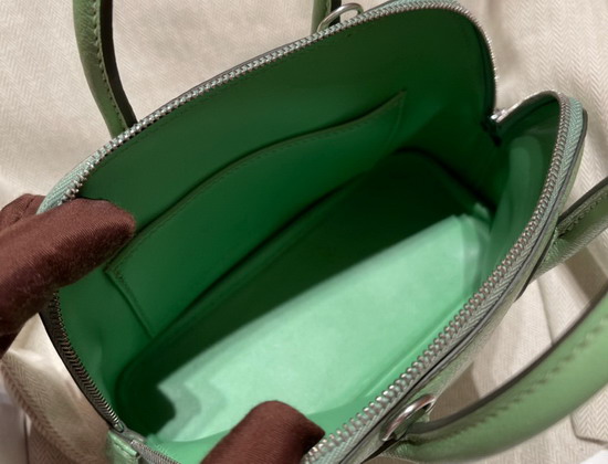 Hermes Bolide 18 Applen Green Goatskin Replica
