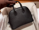 Hermes Bolide 18 Black Goatskin Replica