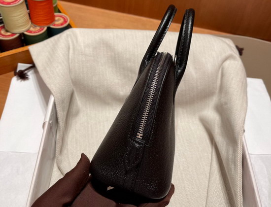 Hermes Bolide 18 Black Goatskin Replica