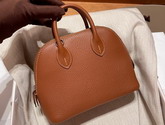 Hermes Bolide 18 Brown Goatskin Replica