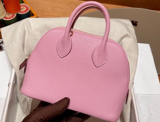 Hermes Bolide 18 Pink Goatskin Replica