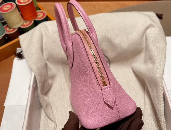 Hermes Bolide 18 Pink Goatskin Replica