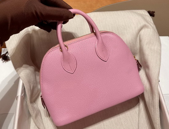 Hermes Bolide 18 Pink Goatskin Replica
