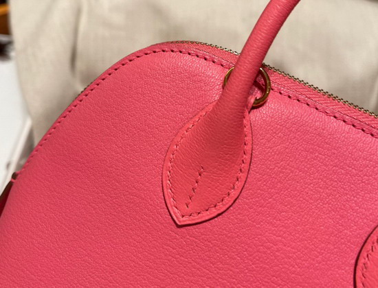 Hermes Bolide 18 Rose Goatskin Replica