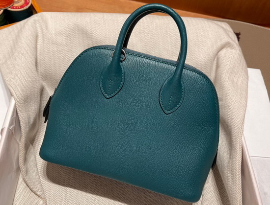 Hermes Bolide 18 Sapphire Blue Goatskin Replica