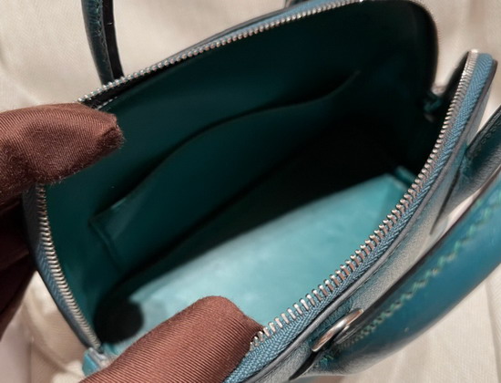 Hermes Bolide 18 Sapphire Blue Goatskin Replica