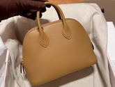 Hermes Bolide 18 Tan Goatskin Replica