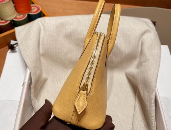 Hermes Bolide 18 Yellow Goatskin Replica
