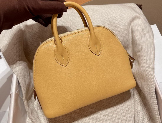 Hermes Bolide 18 Yellow Goatskin Replica