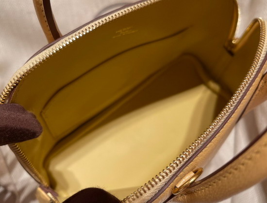 Hermes Bolide 18 Yellow Goatskin Replica
