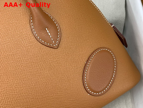 Hermes Bolide 1923 Desordre 25 Gold Epsom Calfskin Replica
