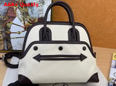 Hermes Bolide 25 Bag in Natural Cotton Canvas and Swift Calfskin Replica