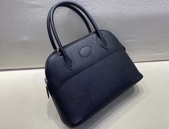 Hermes Bolide 27 Black Epsom Leather Hand Stitching Replica